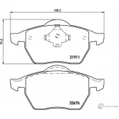 Тормозные колодки, дисковые, комплект TEXTAR 20676 2191105 Audi TT (8N3) 1 Купе 1.8 T 182 л.с. 1999 – 2006 21911