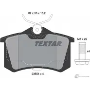 Тормозные колодки, дисковые, комплект TEXTAR 20961 2355412 Peugeot 307 1 (3H, PF2) Универсал SW 2.0 16V 143 л.с. 2005 – 2009 23554