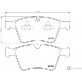 Тормозные колодки, дисковые, комплект TEXTAR Mercedes GL (X164) 1 Внедорожник 3.0 GL 350 CDI 4 matic 231 л.с. 2009 – 2010 2415103 24151 203 0 5 24151