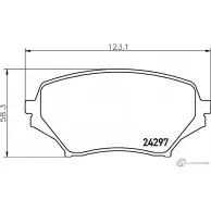 Тормозные колодки, дисковые, комплект TEXTAR 61BB V 1425578220 2429704 MBSN9I