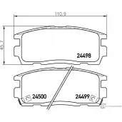 Тормозные колодки, дисковые, комплект TEXTAR 24498 154 0 5 2449803 Opel Antara (D) 2 Кроссовер 3.0 258 л.с. 2010 – 2015 24498