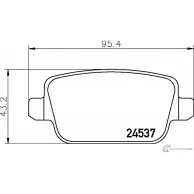 Тормозные колодки, дисковые, комплект TEXTAR 24537 157 1 4 Land Rover Freelander 2 (L359) Внедорожник 2453709 24537