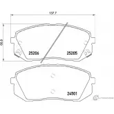 Тормозные колодки, дисковые, комплект TEXTAR 24501 Hyundai ix35 (LM, EL) 1 Кроссовер 2.0 158 л.с. 2014 – наст. время 25205 2520503
