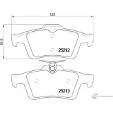 Тормозные колодки, дисковые, комплект TEXTAR 25212 25212 161 0 5 2521203 Ford Kuga 2 (CBS, C512, DM2) Кроссовер 1.6 4x4 181 л.с. 2013 – 2024