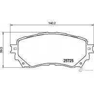 Тормозные колодки, дисковые, комплект TEXTAR I8 EUHQR L9PYHI 1425578216 2572503