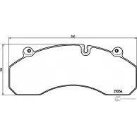 Тормозные колодки, дисковые, комплект TEXTAR Nissan Maxima (A35) 7 2009 – 2014 29254 29254 300 1 4 T8000 2938501