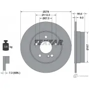 Тормозной диск PRO+ TEXTAR 98200 0327 0 1 PRO+ Mercedes C-Class (W202) 1 Седан 2.0 C 200 Kompressor (2025) 180 л.с. 1995 – 2000 92032705 07DAT