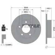 Тормозной диск PRO+ TEXTAR 98200 0374 0 1 PRO+ Audi A8 (D2) 1 Седан 2.8 163 л.с. 1995 – 1996 YR2F68 92037405