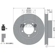 Тормозной диск PRO+ TEXTAR 92076005 98200 0760 0 1 PRO+ Porsche 911 (993) 2 Тарга M7A60JQ