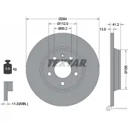 Тормозной диск PRO+ TEXTAR 92098105 98200 0981 0 1 PRO+ Volkswagen Sharan (7M6, 8, 9) 1 Минивэн 1.9 TDI 4motion 115 л.с. 2000 – 2010 A6MHC3B