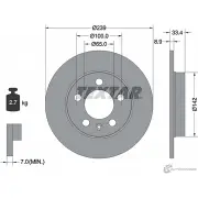 Тормозной диск PRO+ TEXTAR 92105805 98200 1058 0 1 PRO+ Volkswagen Golf 4 (1J1) Хэтчбек 2.8 VR6 4motion 204 л.с. 1999 – 2005 QDJY3T