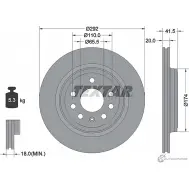 Тормозной диск PRO+ TEXTAR BPFC8 Saab 9-3 (YS3F) 2 Кабриолет 1.8 i 122 л.с. 2004 – 2015 92118405 98200 1184 0 1 PRO+