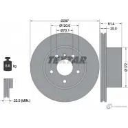 Тормозной диск PRO+ TEXTAR TP4B7CK 1193590993 98200 1297 0 1 PRO+ 92129705