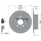 Тормозной диск PRO+ TEXTAR LGU3M Mercedes B-Class (W245) 1 Хэтчбек 2.0 B 200 211 л.с. 2005 – 2011 92132105 98200 1321 0 1 PRO+