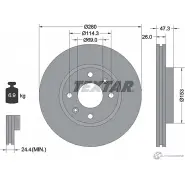 Тормозной диск PRO TEXTAR 98200 1366 0 1 Hyundai Elantra (XD) 3 Седан 1.5 16V 102 л.с. 2000 – 2006 98200 1366 92136603