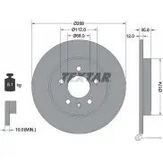 Тормозной диск PRO+ TEXTAR 92137005 98200 1370 0 1 PRO+ G7RA57 Audi A4 (B7) 3 Седан 3.2 Fsi 258 л.с. 2006 – 2008