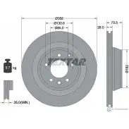 Тормозной диск PRO+ TEXTAR 92151405 Volkswagen Touareg (7LA, 7L6, 7L7) 1 Внедорожник 4.2 FSI 314 л.с. 2007 – 2009 98200 1514 0 1 PRO+ FEV1TX