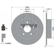 Тормозной диск PRO TEXTAR Honda Accord 9 (CR) Седан 2.4 160 л.с. 2013 – наст. время 92204303 98200 2043 0 1 98200 2043 0 1 PRO