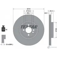 Тормозной диск PRO+ TEXTAR 92255005 0TPR4NR 98200 2550 0 1 PRO+ Mini Coupe (R58) 1 2011 – 2015