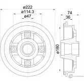 Тормозной барабан MINTEX 829090 MBD160 98100 0193 0 1 98100 0193
