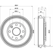 Тормозной барабан MINTEX Mazda 323 (BJ) 6 Хэтчбек 2.0 131 л.с. 2001 – 2004 98100 0285 0 1 MBD207 98100 0285