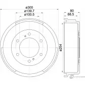 Тормозной барабан MINTEX 829191 98100 0347 0 1 98100 0347 MBD326