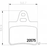 Тормозные колодки дисковые, комплект MINTEX MDB1120 7001D73 2057 5 829320
