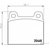 Тормозные колодки дисковые, комплект MINTEX C9MJZ 829406 MDB1235 2 0468