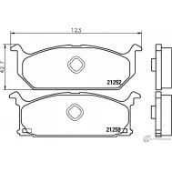 Тормозные колодки дисковые, комплект MINTEX MDB1319 829467 21253 21 252