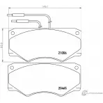 Тормозные колодки дисковые, комплект MINTEX 21006 829482 2046 5 MDB1340