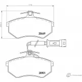 Тормозные колодки дисковые, комплект MINTEX 20901 829505 MDB1371 206 69