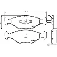 Тормозные колодки дисковые, комплект MINTEX 21194 Volkswagen Pointer (G3) 1 1993 – 2003 21 193 MDB1513