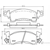 Тормозные колодки дисковые, комплект MINTEX 25 125 MDB1594 829703 25126