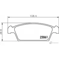 Тормозные колодки дисковые, комплект MINTEX GVR3C MDB1679 230 61 829768
