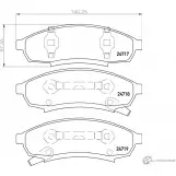 Тормозные колодки дисковые, комплект MINTEX MDB1764 829844 24718 2471 7