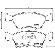 Тормозные колодки дисковые, комплект MINTEX MDB1892 21976 21 975 Toyota Avensis (T220) 1 Седан 2.0 (ST220) 128 л.с. 1997 – 2000