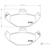 Тормозные колодки дисковые, комплект MINTEX 21966 2196 5 829978 MDB1925