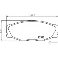 Тормозные колодки дисковые, комплект MINTEX 2 3371 MDB2235 7485D604 830210
