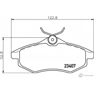 Тормозные колодки дисковые, комплект MINTEX 2340 7 MDB2253 Citroen C3 1 (FC, PF1) Хэтчбек 1.4 HDi 70 л.с. 2003 – 2011 8340D1219