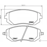 Тормозные колодки дисковые, комплект MINTEX 830246 23866 2386 5 MDB2274