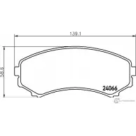 Тормозные колодки дисковые, комплект MINTEX 830248 7791D867 MDB2277 2406 6