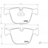 Тормозные колодки дисковые, комплект MINTEX MDB2419 830343 2330 9 23310
