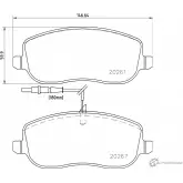 Тормозные колодки дисковые, комплект MINTEX 20267 2 0261 Peugeot Expert 1 (222, 3, 4) 1995 – 2006 MDB2531