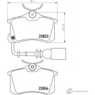 Тормозные колодки дисковые, комплект MINTEX 2355 4 MDB2566 23823 830404
