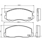 Тормозные колодки дисковые, комплект MINTEX 830436 2 1248 21249 MDB2602