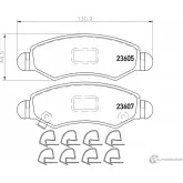 Тормозные колодки дисковые, комплект MINTEX MDB2709 830530 2 3605 23607