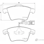 Тормозные колодки дисковые, комплект MINTEX Volkswagen Touareg 23835 23 749 MDB2745