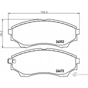 Тормозные колодки дисковые, комплект MINTEX 24672 24 353 MDB2778 Ford Ranger 5 (ET, ES) Пикап 3.0 TDCi 4x4 156 л.с. 2006 – 2012