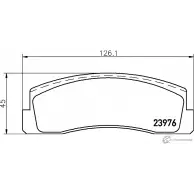 Тормозные колодки дисковые, комплект MINTEX MDB2832 1SDV8 239 76 830633