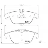 Тормозные колодки дисковые, комплект MINTEX Mercedes C-Class (S204) 3 Универсал 2.1 C 220 CDI (2002) 170 л.с. 2008 – 2014 MDB2845 24254 2 4253